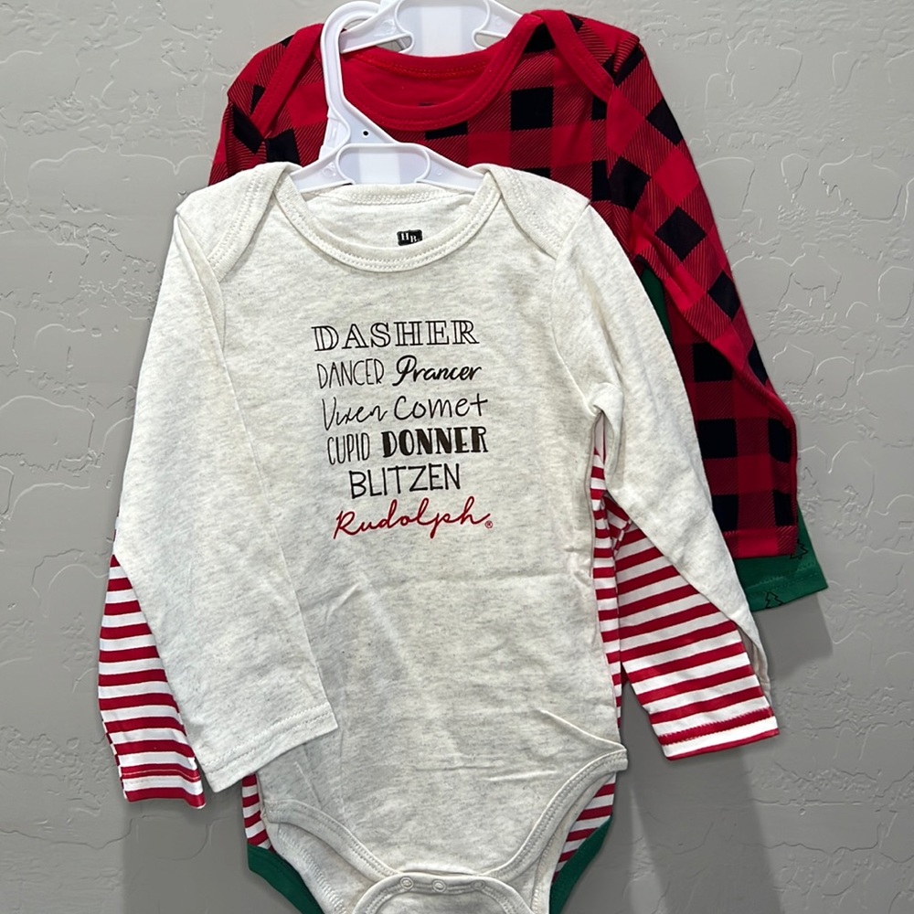 4 holiday onesie bodysuits